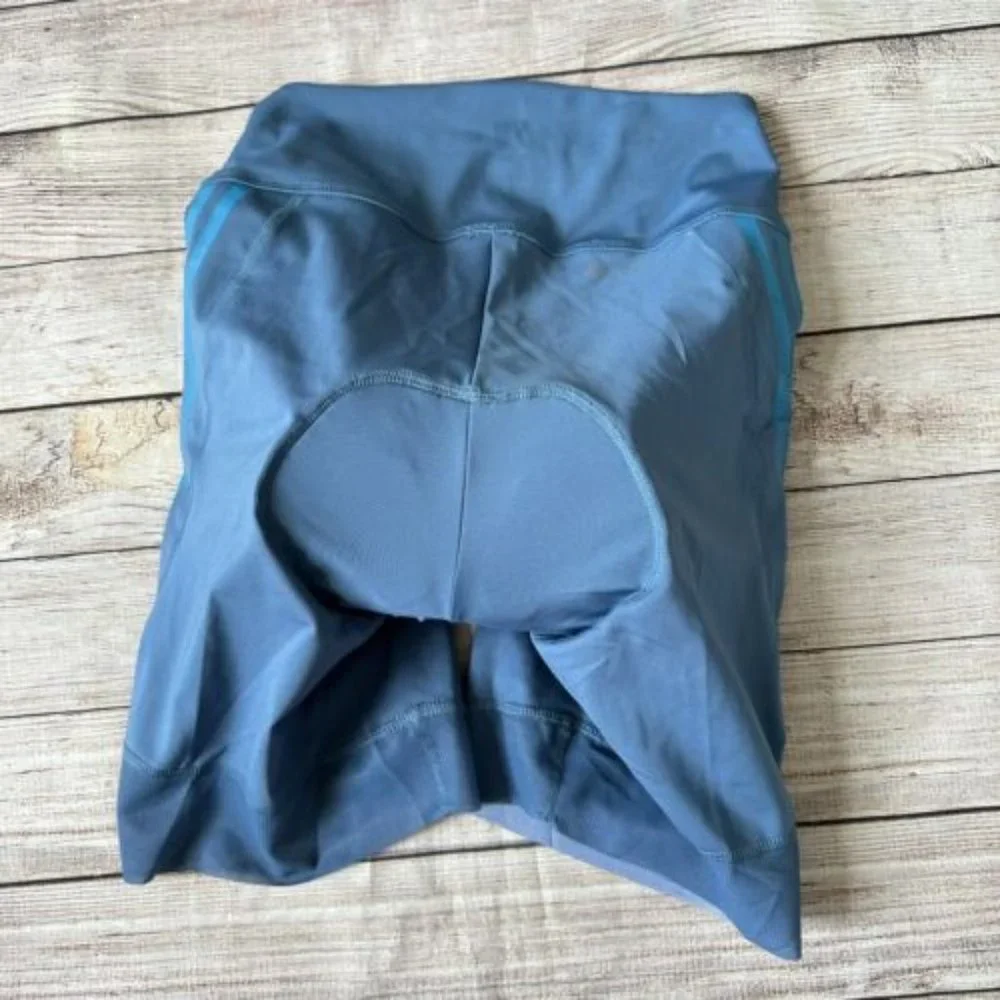 New Adidas Women's The Short Padded Cycling Shorts Ciclismo Altered Blue Bike
